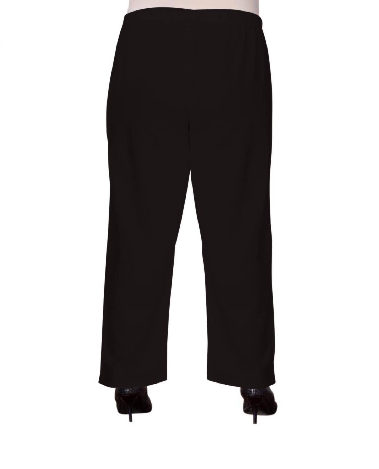 On The Plus Side - Wide Leg Crinkle Cotton Pants - Plus