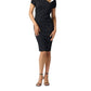 Joseph Ribkoff - Two-tone Asymmetrical Dress
