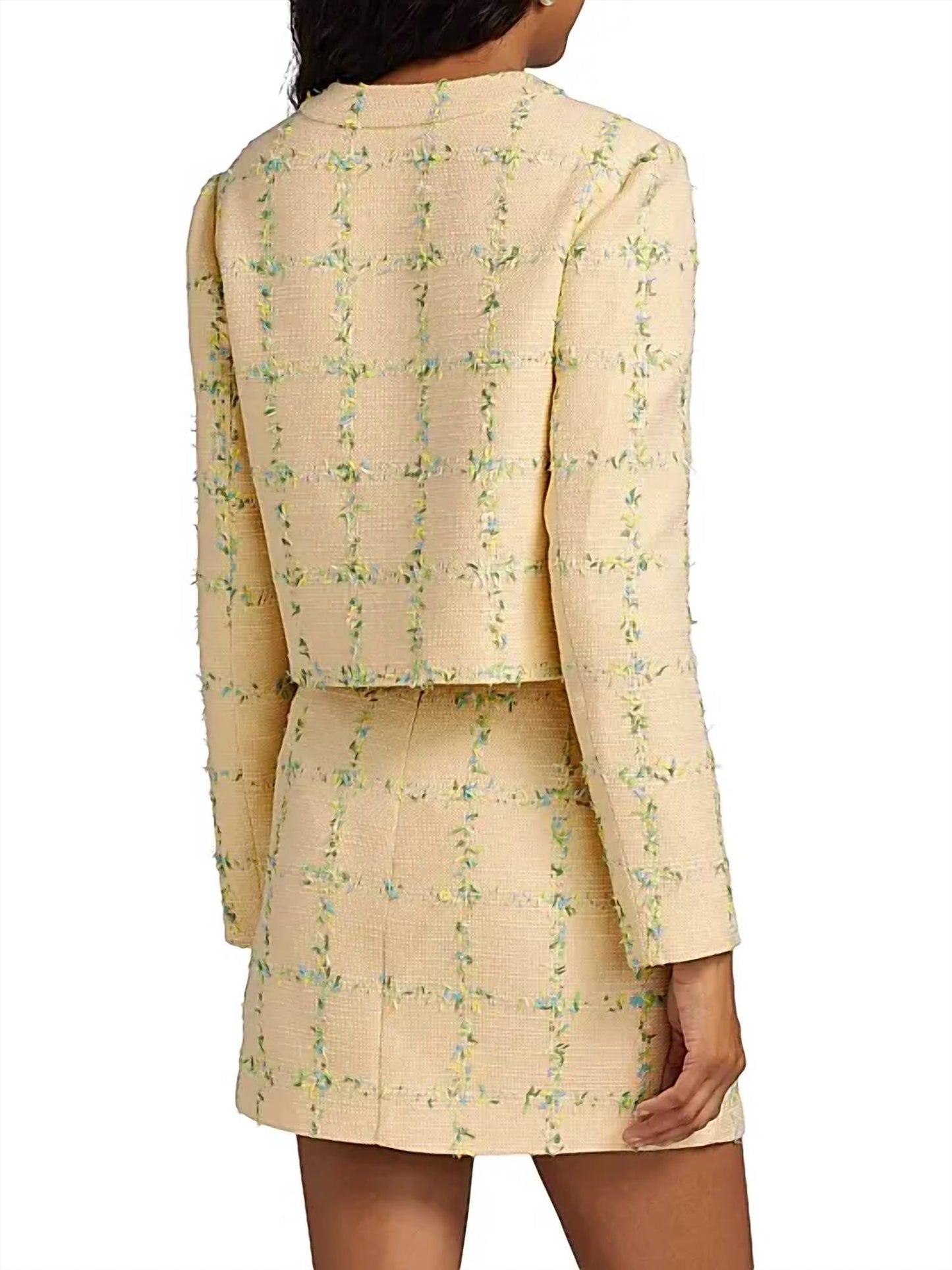 Amanda Uprichard - Maven Check Tweed Jacket