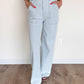Daze - Zaria Wide Leg Pinstripe Jeans