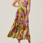 Astr - Blythe Floral Plisse Midi Dress