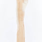 American Bazi - V-cut Ruched Mid Flare Pants