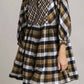 Umgee - Plaid Flannel Babydoll Dress