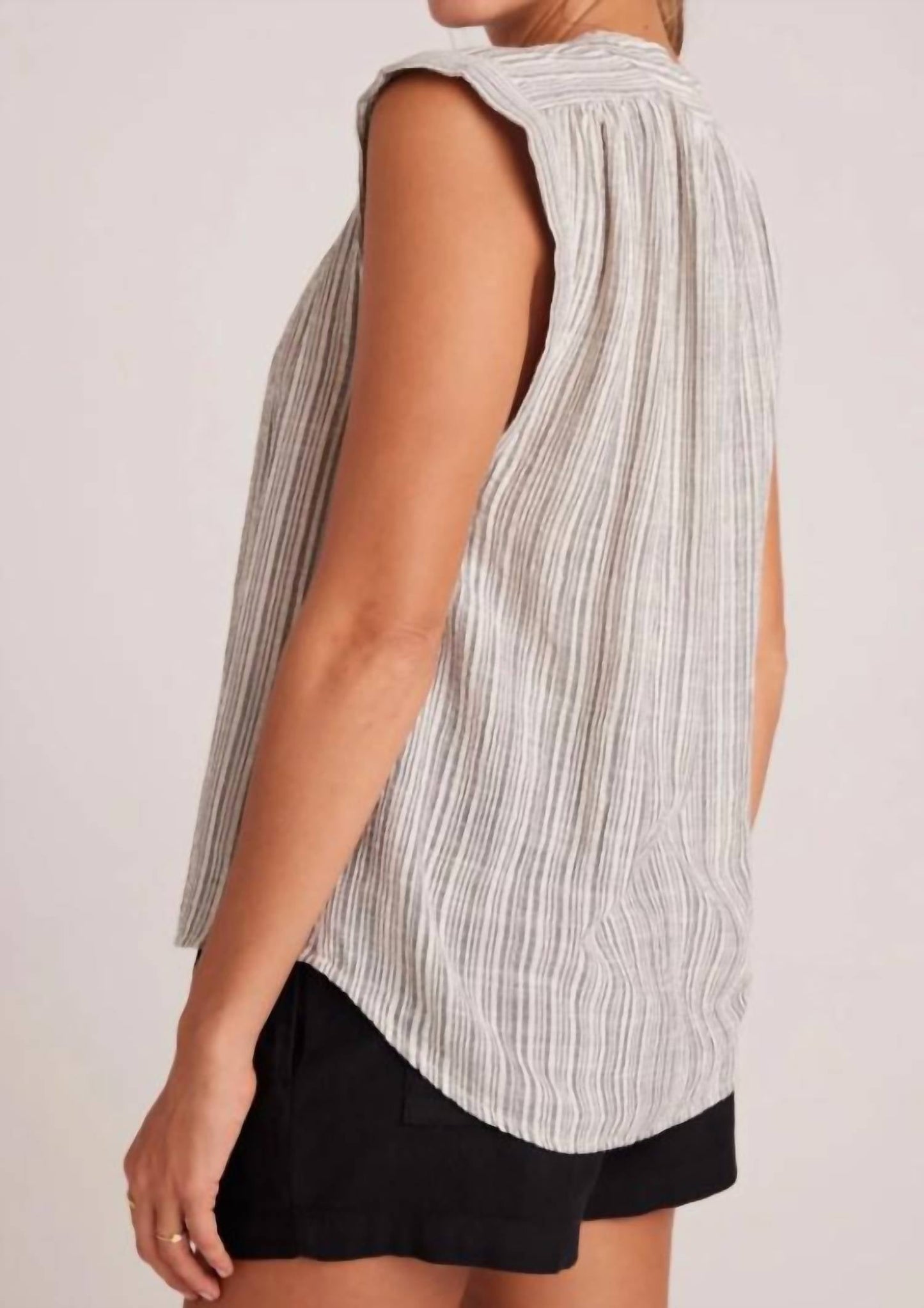 Bella Dahl - Shirred Pullover Cap Sleeve