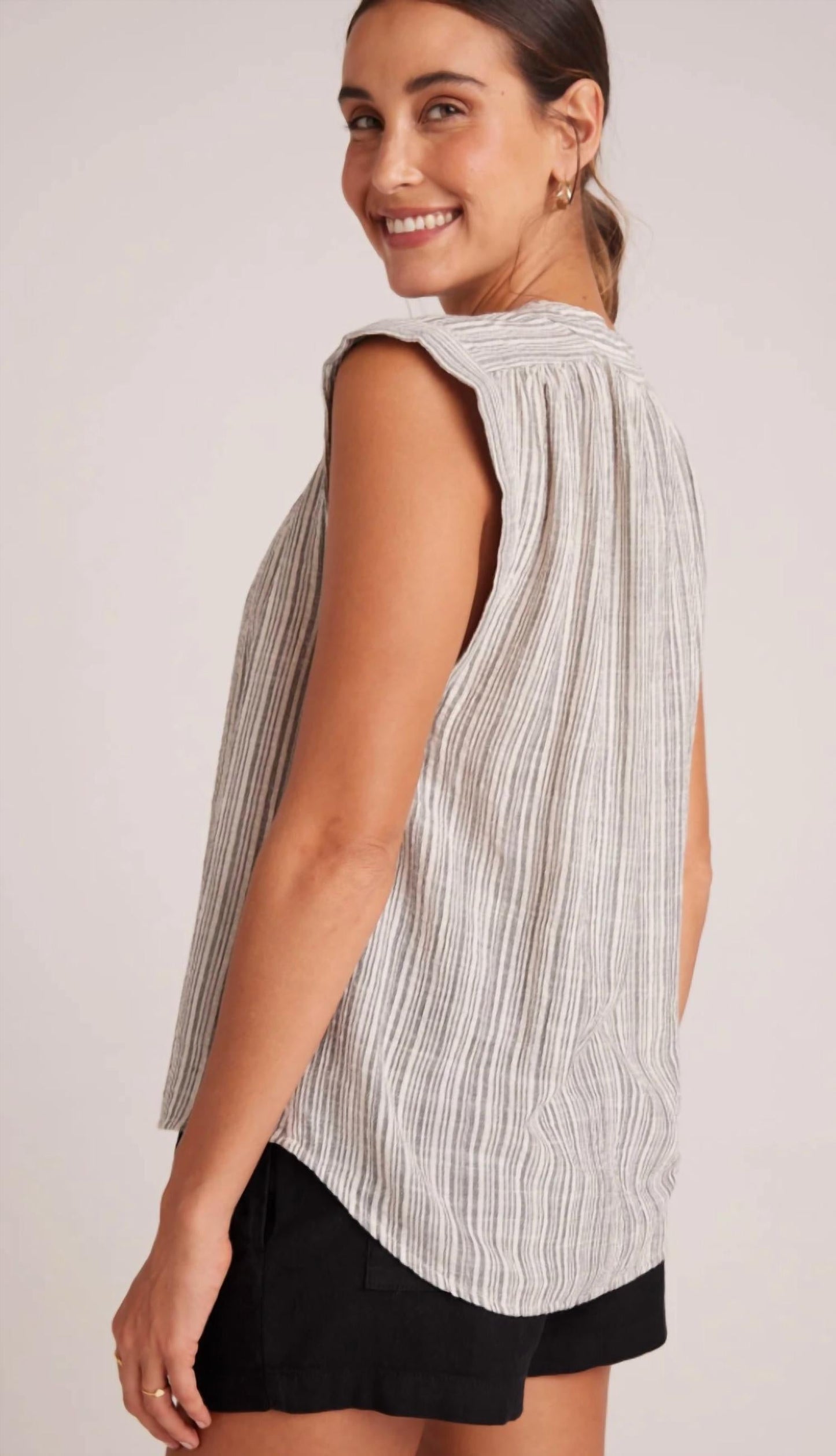 Bella Dahl - Shirred Pullover Cap Sleeve