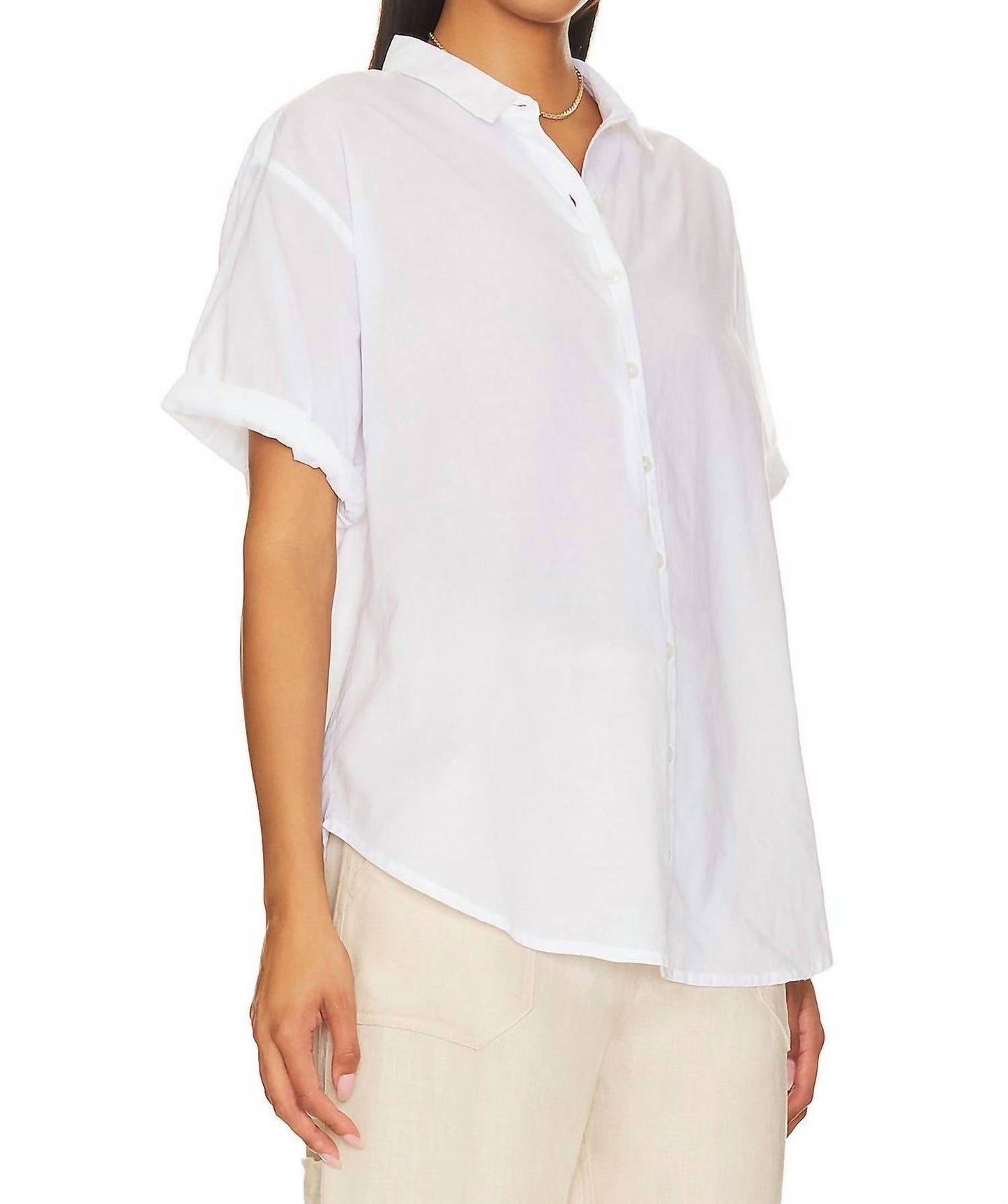 Steve Madden - Kiralin Short Sleeve Button Front Top