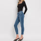 Vervet By Flying Monkey - Amber Mid Rise Raw Hem Crop Skinny Jeans