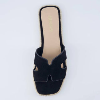 Cushionaire - Women’s Avocado Espadrille Slide Sandal