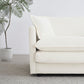 Comfy Deep Single Seat Sofa Upholstered Reading Armchair