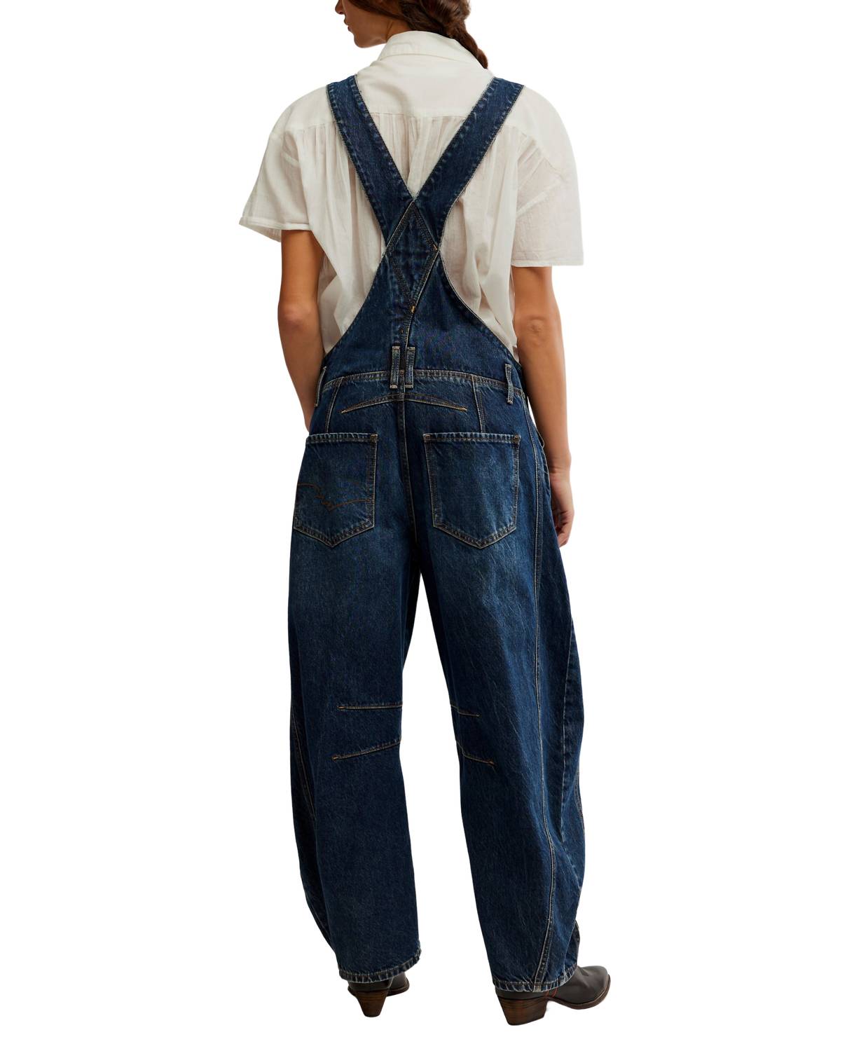 Free People - We The Free Good Luck Barrel Overalls