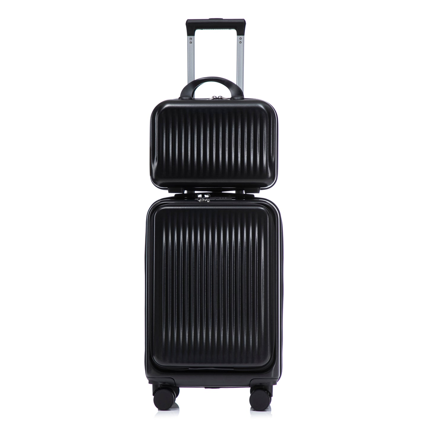 14' & 20' ABS Spinner Wheel Luggage Set with Cosmetic Case