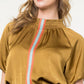 Thml - Stripe Mock Neck Top