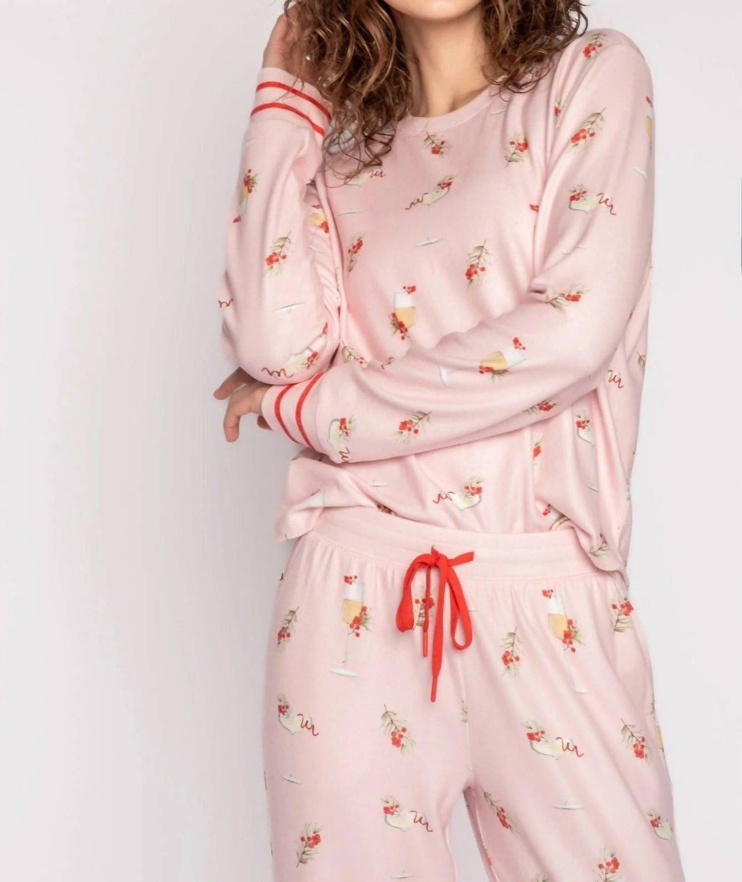 Pj Salvage - Cabin And Cocktails Long Sleeve Loungewear Top
