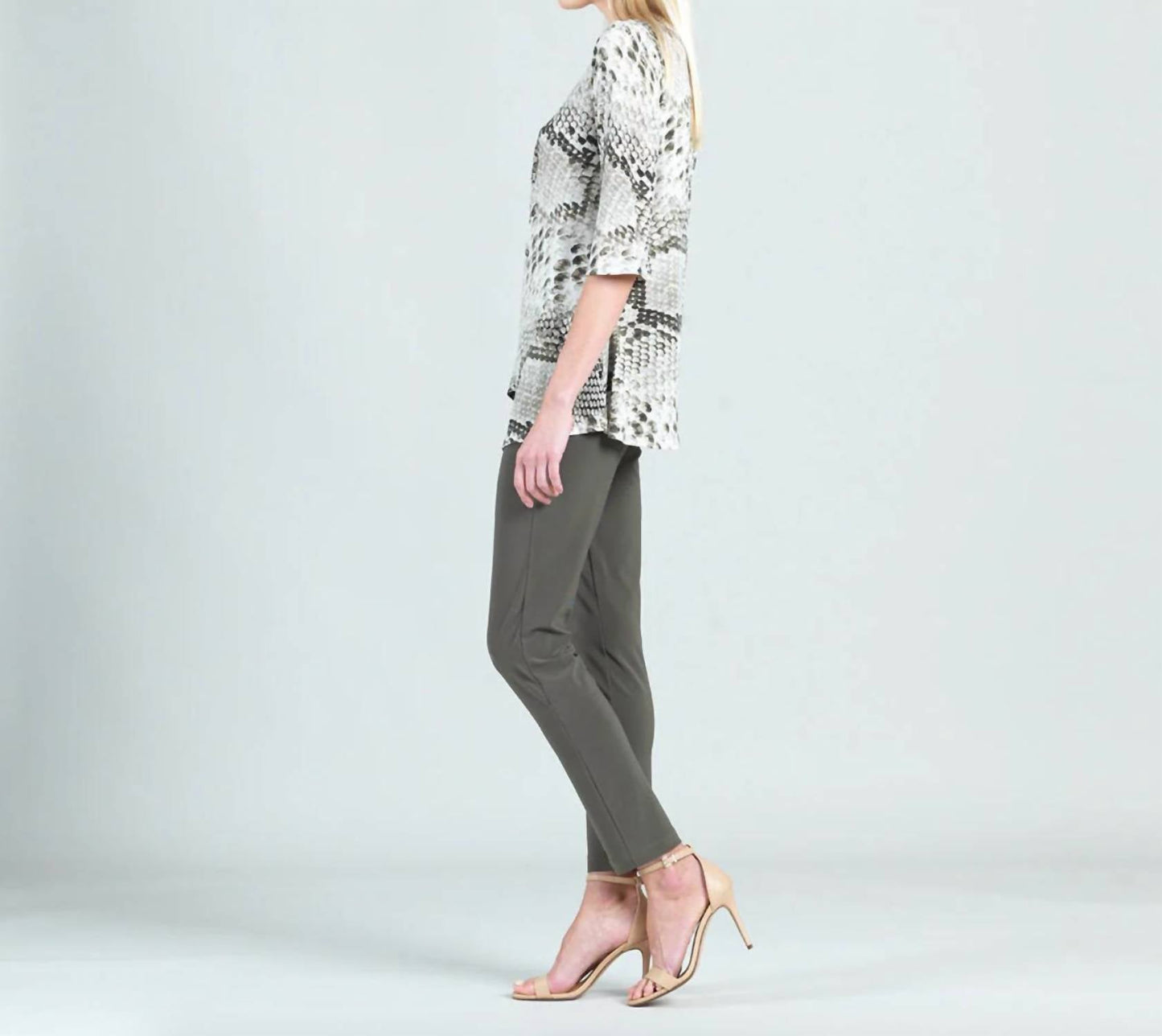 Clara Sun Woo - Side Gathered Drape Hem Tunic