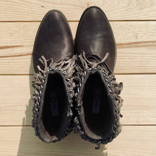 Very G - Women's Juno Fringe Bootie Shoe