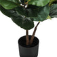49" Tall Artificial Plant Fiddle Tree with Real Touch Leaves