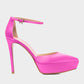 Gianvito Rossi - Women's Ankle Strap Satin Platform