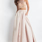 Rachel Allan - Beaded Matte Satin Two-piece Prom Dress