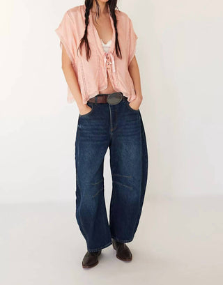Free People - Good Luck Mid Rise Barrel Jeans