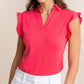 Southern Tide - Dayna Active Ruffle Polo Tank