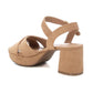 Xti - Women's Suede Heeled Platform Sandals