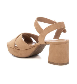 Xti - Women's Suede Heeled Platform Sandals