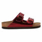 Birkenstock - Women's Arizona Metallic Leather Soft Footbed