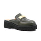 All Black - Flat Buckle Mule
