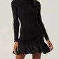 Astr - Carlene Ribbed Mini Sweater Dress