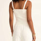 Z Supply - Amelie Smocked Linen Crop Top