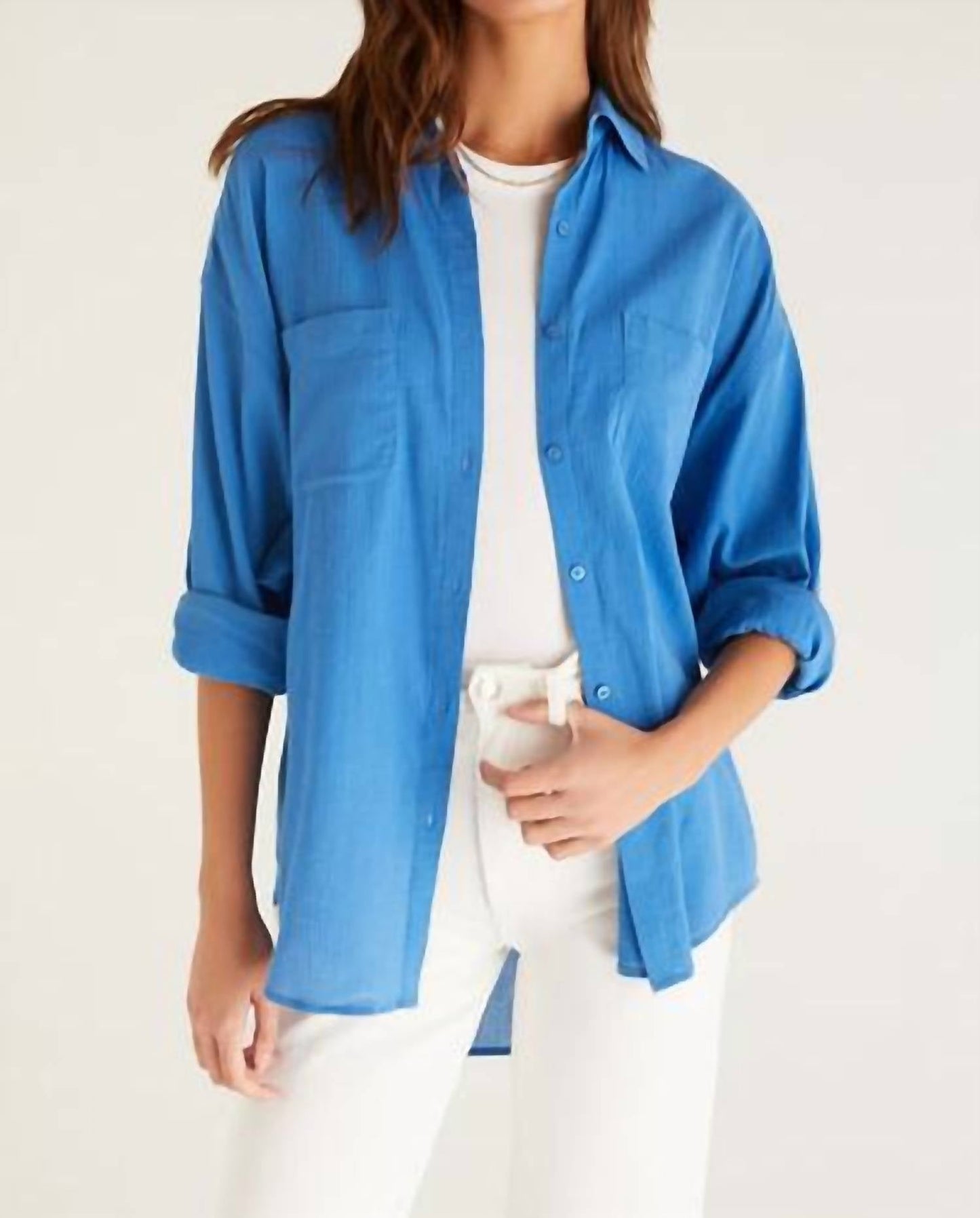 Z Supply - Lalo Gauze Button Up Top
