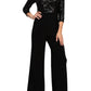 Adrianna Papell - Sequin Faux Wrap Jumpsuit