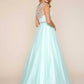 Mac Duggal - SCOOP NECK BEADED BALL GOWN