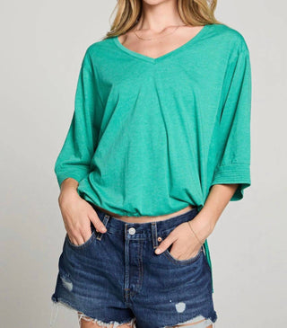 Chaser - Gianna 3/4 Sleeve V-neck Tee