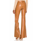 Alice + Olivia - Marshall Vegan Leather Crop Bell Pant