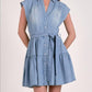 Elan - Mia Denim Mini Dress