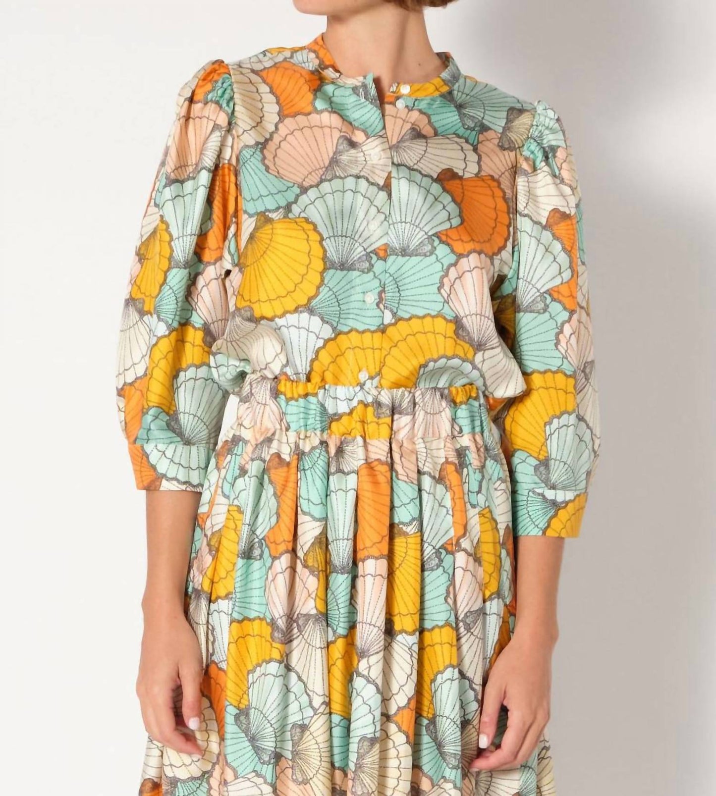 La Prestic Ouiston - Mona Balloon Three-quarter Sleeves Blouse