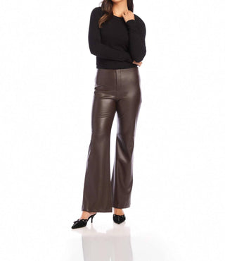 Fifteen Twenty - Finley Faux Leather Wide-leg Pants
