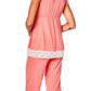 Twelve Eighty Eight - Sophie Trends Short Sleeve Top Cropped Pant PJ Set