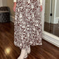 &Merci - SMOCKED WAIST FLORAL MAXI SKIRT