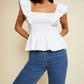 Nation Ltd - Jenny Fused Ruffle Tank