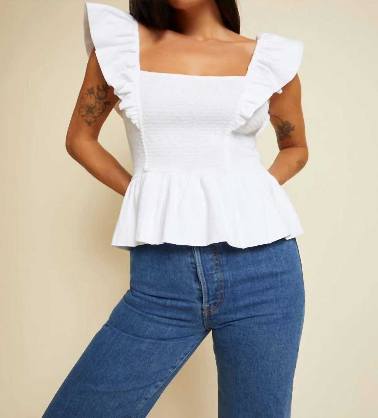 Nation Ltd - Jenny Fused Ruffle Tank