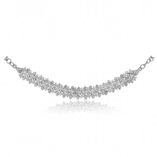 Diana M Jewels - 3.00 Cts Diamond Cluster Bar Link Bracelet