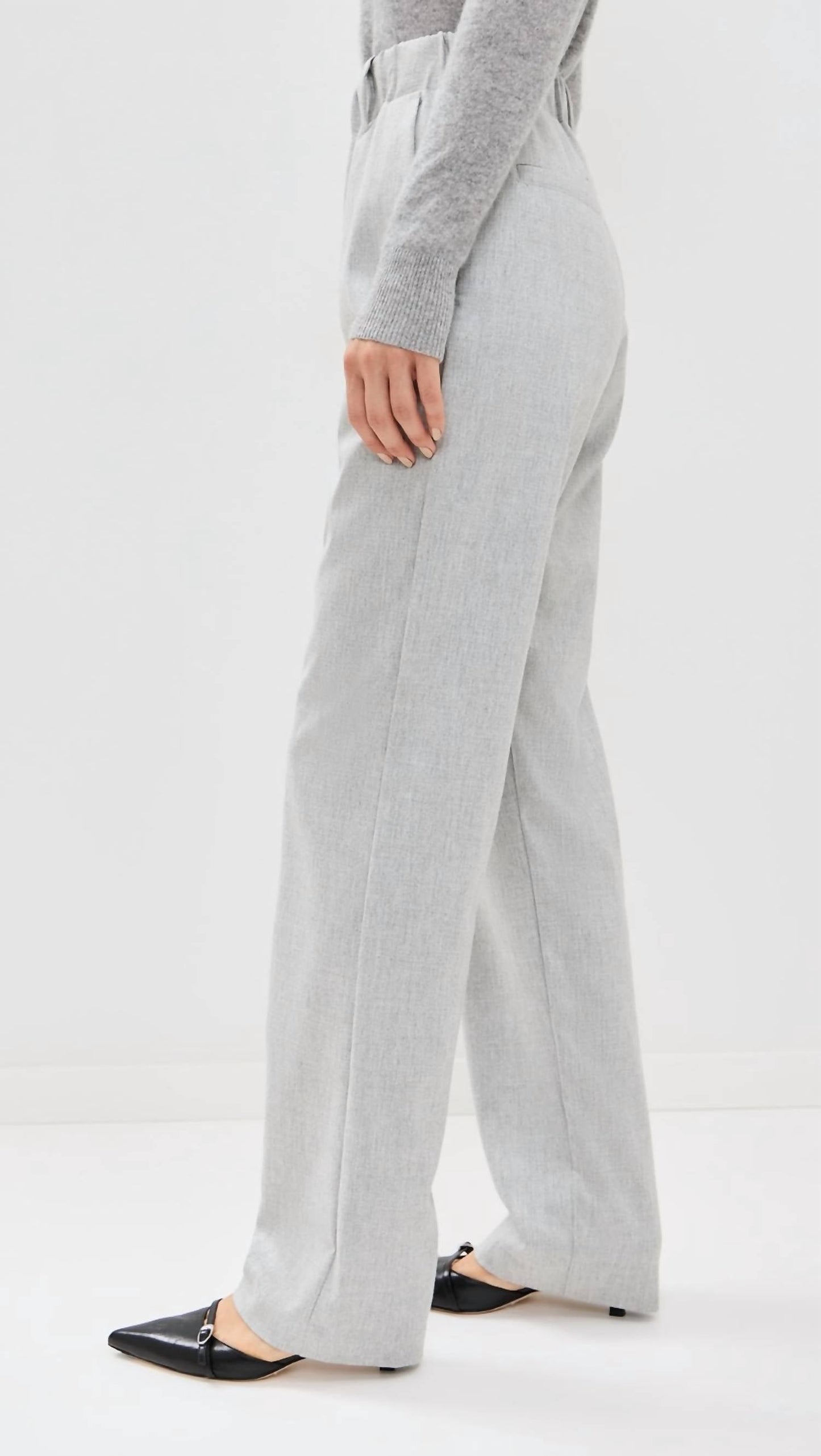 Enza Costa - Wool Suiting Pull On Trouser