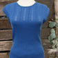Aemi + Co - Women's Tara Openwork Cap Sleeve Knit Top
