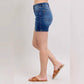 Judy Blue - Penny 2 Button Mid Length Dad Denim Short