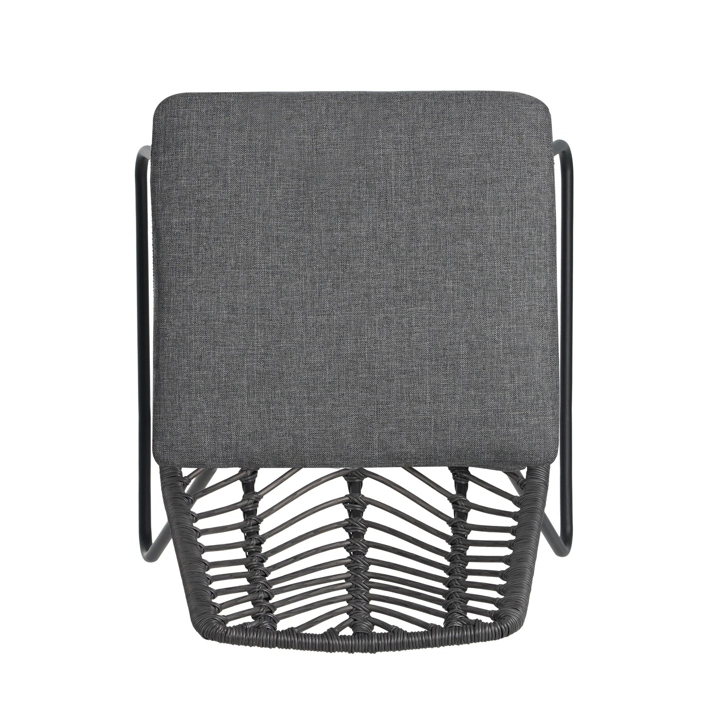 DEJA Chair 2PCS with 2 Cushions, Gray