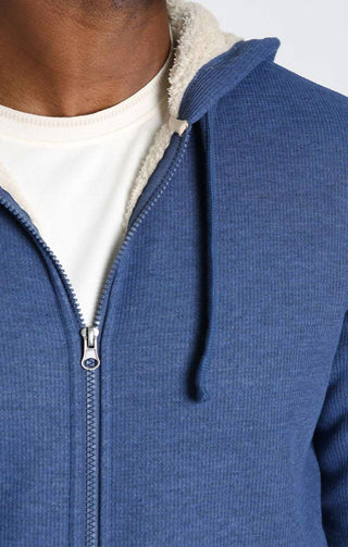 Jachs New York - Sherpa Lined Waffle Hoodie