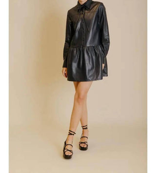 Aureum - Vegan Leather Midi Dress