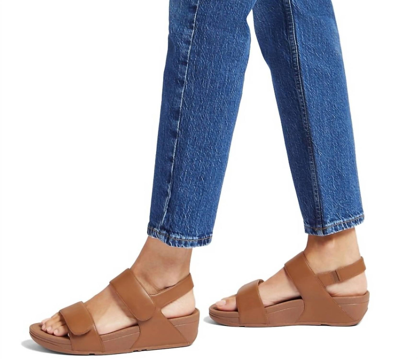 Fitflop - Women's Lulu Adjustable Leather Slides